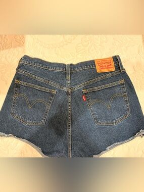 Levi's Dark Blue Denim Jean Shorts